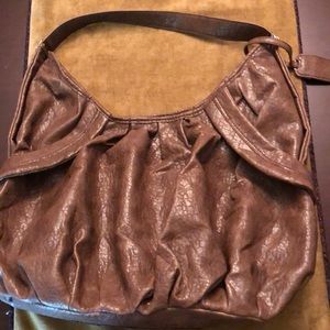 Brown leather purse